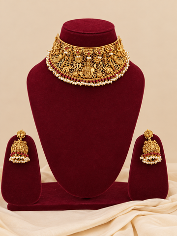 Govardhan Krishna Choker necklace