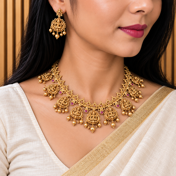 Ruby Temple Design Short Necklace