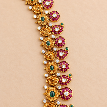 Ruby Kemp 2 in 1 Non Idol Necklace Set