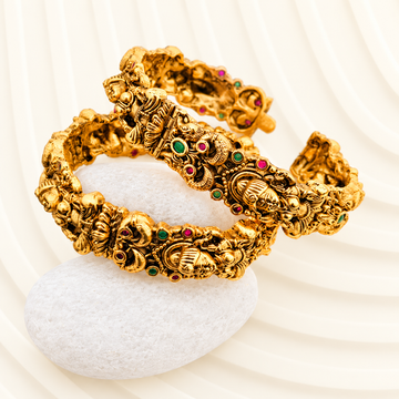 2 PC Lock Open Nakshi Kada Bangles