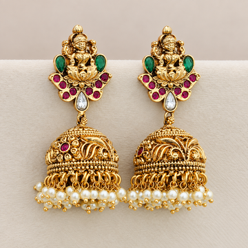 Nakshi Temple Lakshmi Jhumkas