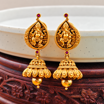 Golden Traditional-ganesha- Jhumkis