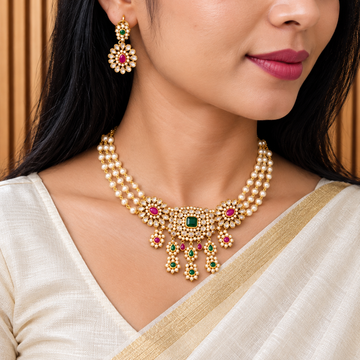 AD Polki Choker Necklace