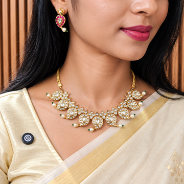 Reversible Jadau Kundan Necklace set