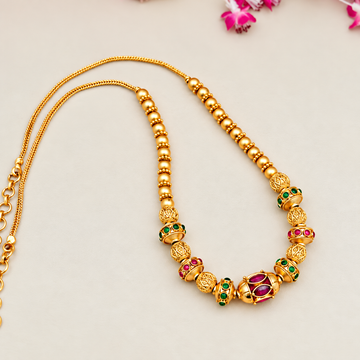 One gram gold ball design Beaded Necklace - Design 4