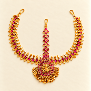 3 Line Tikka - Temple design - Ruby