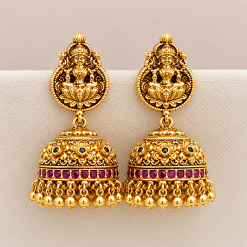 Nakshi Golden Temple Jhumkas