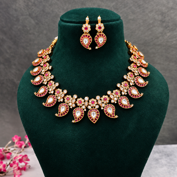 Semi precious Kemp Diamond Maanga Necklace