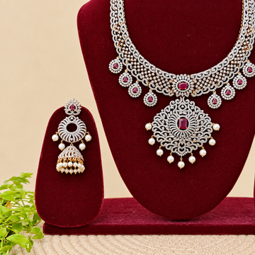 Bridal American Diamond Necklace