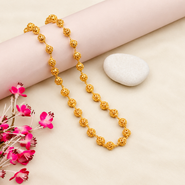 Gold finish beaded chain
