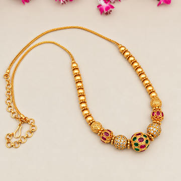 One gram gold ball design Beaded Necklace - Design 2