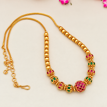One gram gold ball design Beaded Necklace - Design 1
