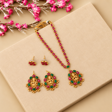 2 in 1 Lakshmi Kemp Necklace Set