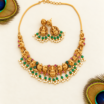 Nakshi Lakshmi-peacock Necklace