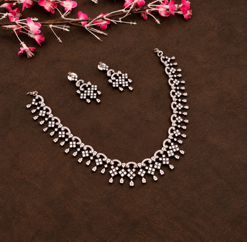 Victorian polish geometric Necklace Set