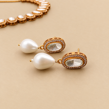 Polki Kundan stone short Necklace