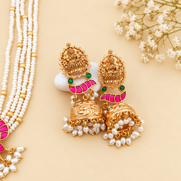 Jadau Kundan Lakshmi Pearl choker
