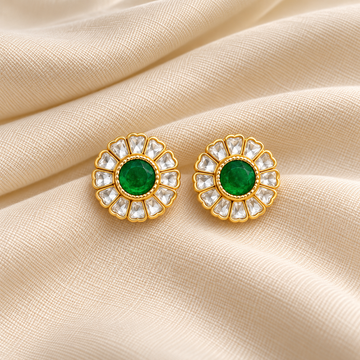 Jadau Kundan Earrings Stud - Design 1