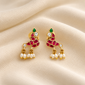 Jadau Kundan Earrings Stud - Design 13
