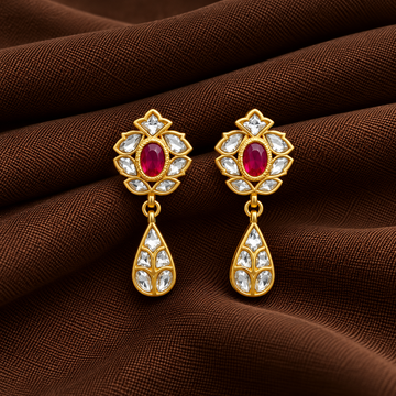 Jadau Kundan Earrings Stud - Design 2