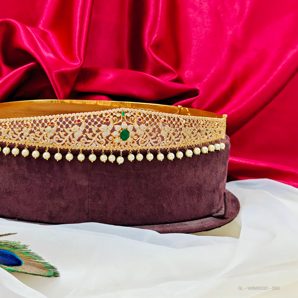 Teens hip belt [10 - 26 yrs] -American Diamond Stone