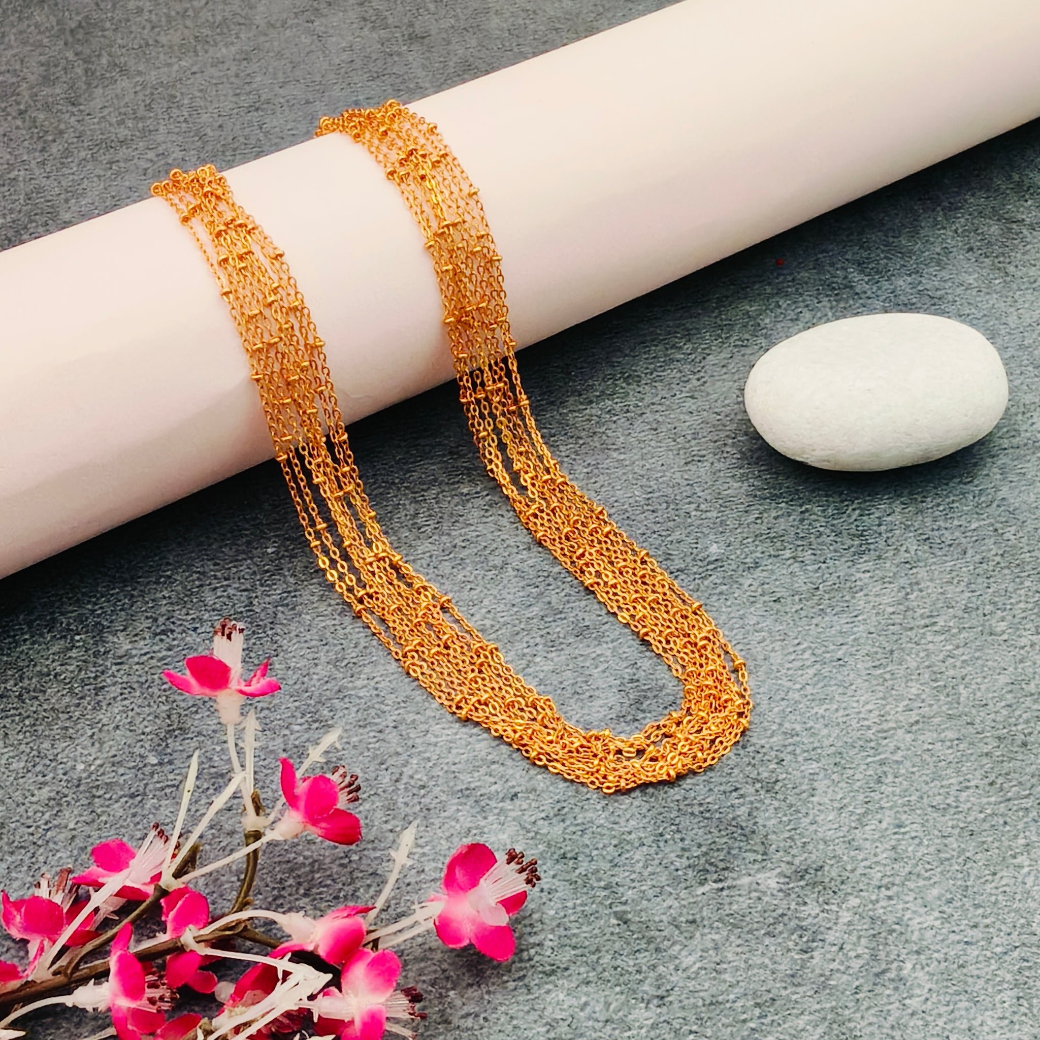 Gold finish layered Chain