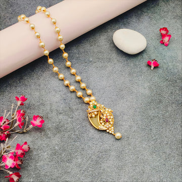 Tiger Nail Pearl Mala necklace Set