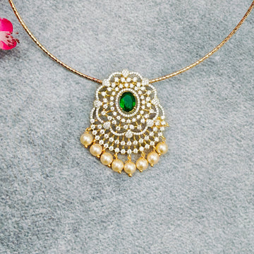 Elegant Floral Locket set - Green