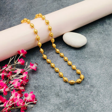 Gold finish beaded chain