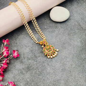 Rice Pearl  Locket Necklace set