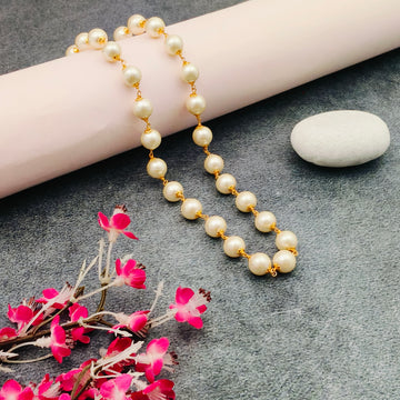 Gold finish Pearl beaded chain
