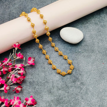 Gold finish beaded chain