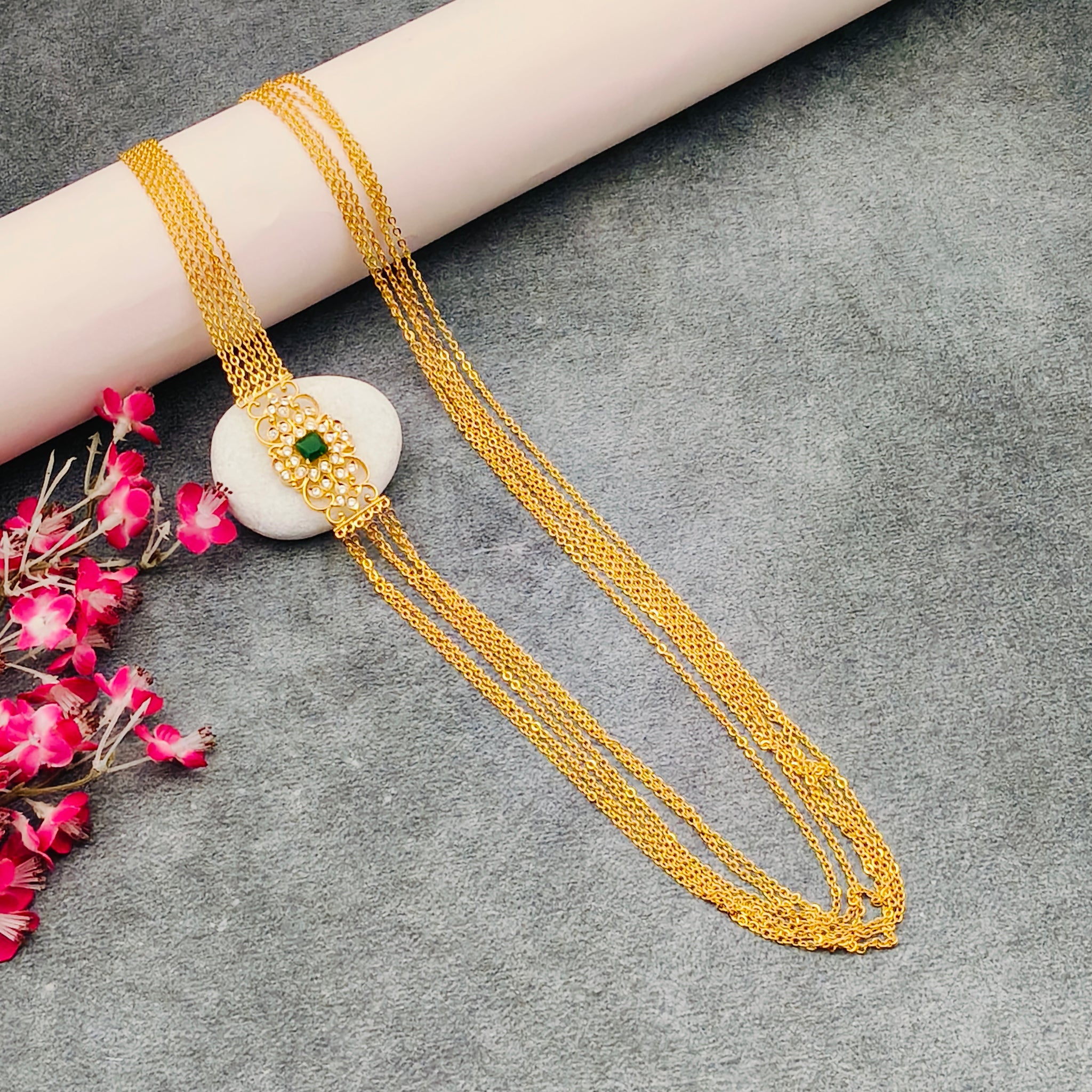 Layer Pendant Long Chain