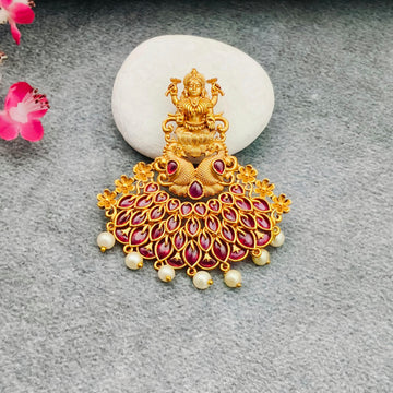 Lakshmi Ruby Locket Set with earrings