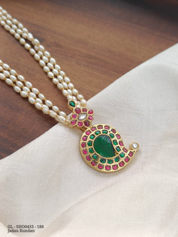 Jadau Kundan Locket GL-LON0433-188