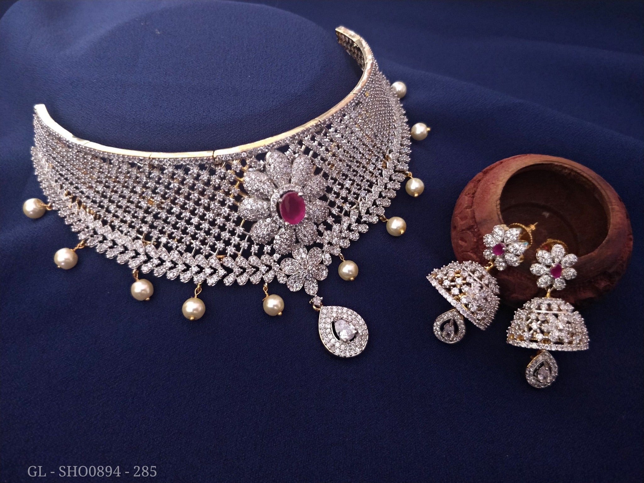 Ruby stone choker cheap