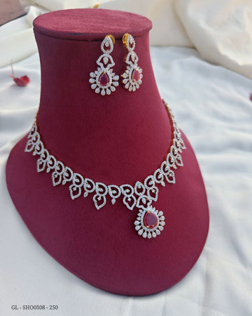 American Diamond Party wear Necklace