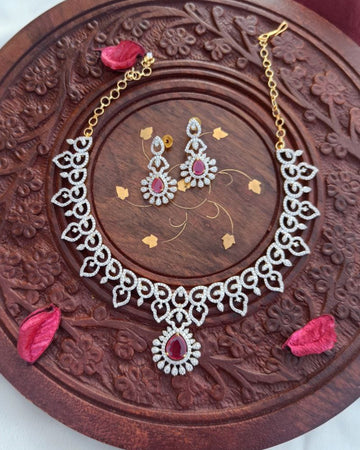 American Diamond Party wear Necklace GL-SHO0508-250